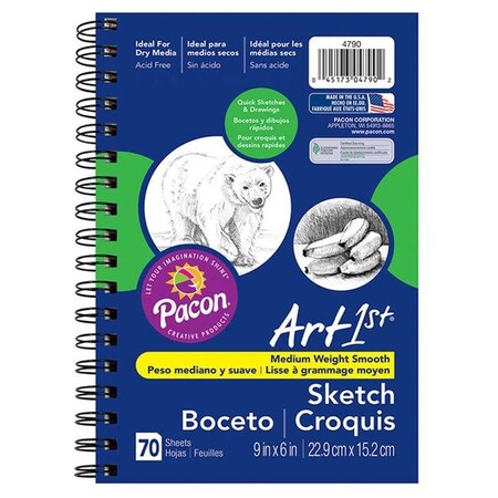 Pacon Corporation Pacon PAC4790-3 Art 1st Sketch Diary; 9 x 6 in. - 3 Each PAC4790-3